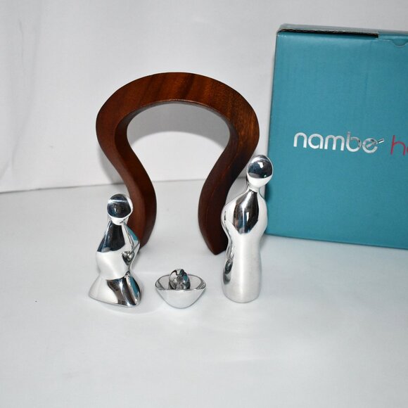 Nambe Miniature Nativity Scene Set #MT0774 NIB - Picture 3 of 4